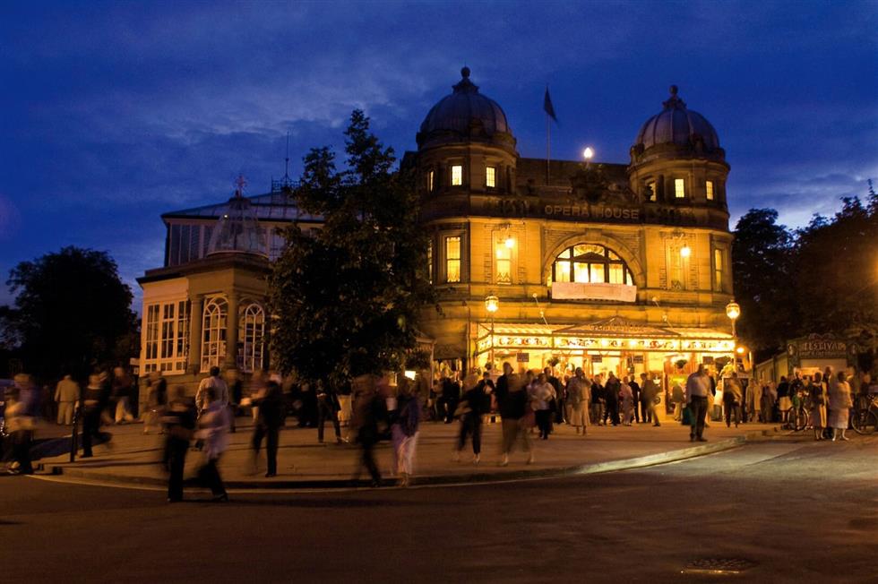 View of the Buxton Opera House during the Buxton Festival. Image: Pure Peak View of the Buxton Opera House during the Buxton Festival. Image: Pure Peak