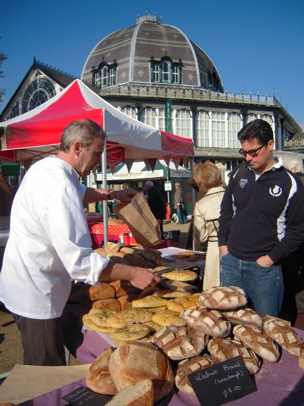 Food festival on the Pavilion Gardens promenade.