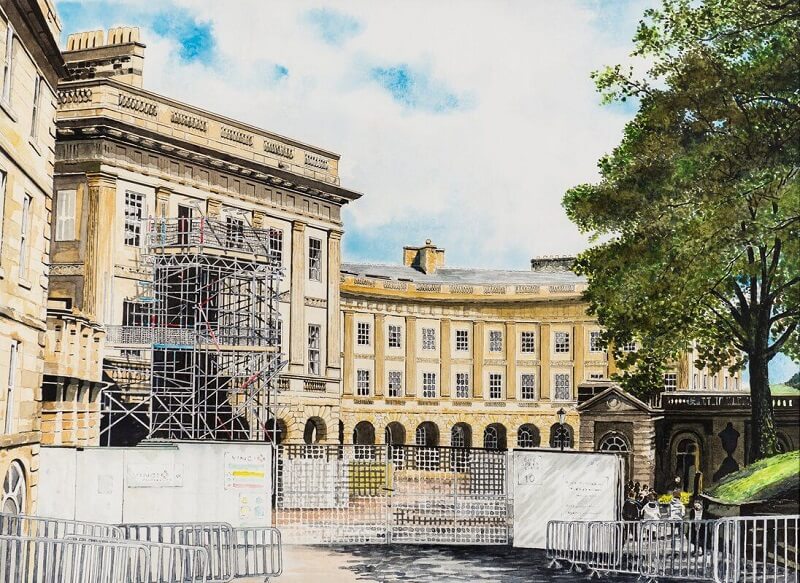 Nick Brookes: Crescent Buxton. Highly commended, Buxton Spa Prize 2019 Nick Brookes: Crescent Buxton. Highly commended, Buxton Spa Prize 2019