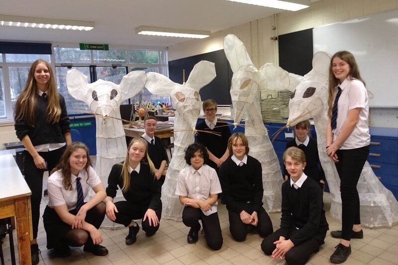 Buxton Sparkles lantern-making workshop 2019 at a local school Buxton Sparkles lantern-making workshop 2019 at a local school